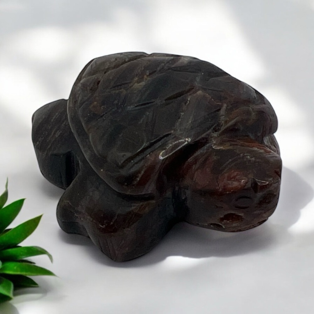 Sea Turtle Carved Stone Decor
